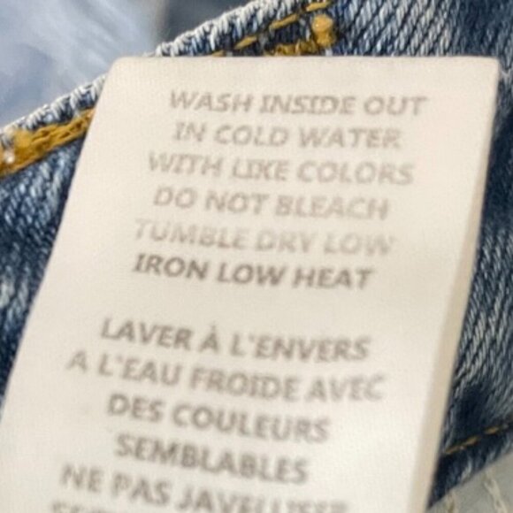 Good American Distressed Raw Hem Denim Shorts, Size 2 / 26 - Picture 9 of 9